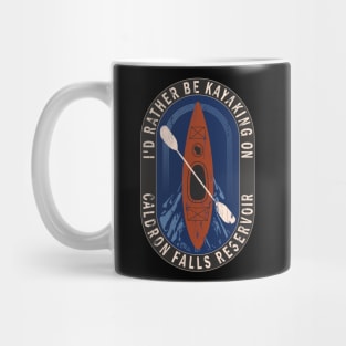 Id Rather Be Kayaking On Caldron Falls Reservoir in Wisconsin Mug